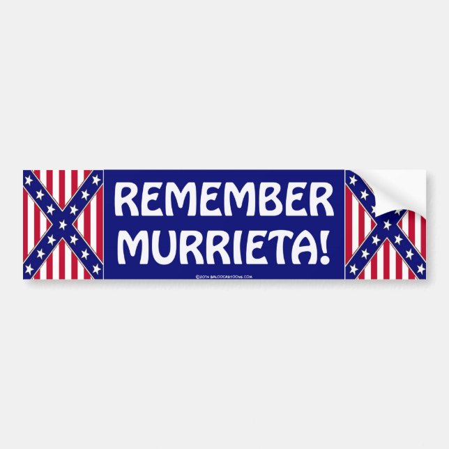 AUTOCOLLANT DE VOITURE RAPPELEZ-VOUS MURRIETA (Devant)
