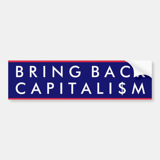 Autocollant De Voiture Rapportez le capitalisme (Devant)