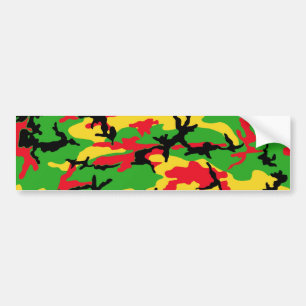 Autocollant De Voiture Rasta a coloré le camouflage