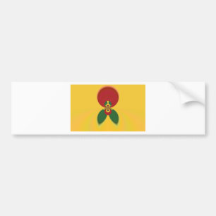 Autocollant De Voiture Rasta Colours Art Abstrait Imprimer