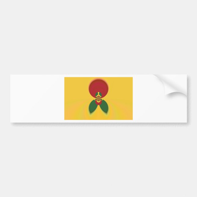 Autocollant De Voiture Rasta Colours Art Abstrait Imprimer (Devant)