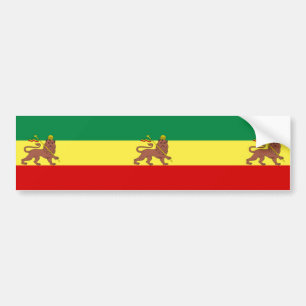 Autocollant De Voiture Rastafarian Flag (Rastafarianism) (Rasta)