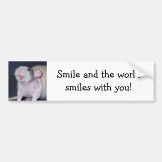 Autocollant De Voiture Rat au sourire mignon