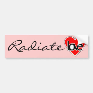 Autocollant De Voiture Rayonnez l'adhésif pour pare-chocs d'amour