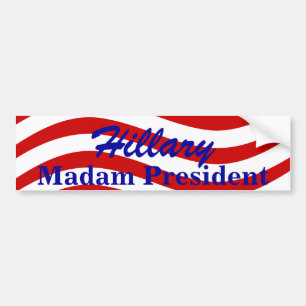 Autocollant De Voiture Rayures de Madame le Président Hillary d'adhésif