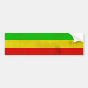 Autocollant De Voiture Rayures de Rasta souillées pareau