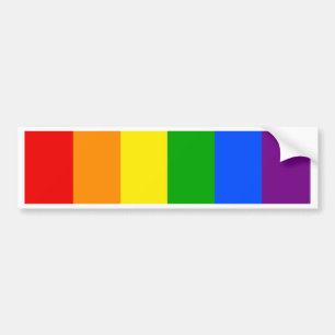 AUTOCOLLANT DE VOITURE "RAYURES VERTICALES D'ARC-EN-CIEL "