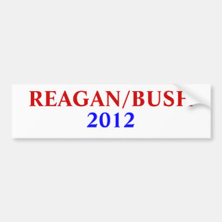 AUTOCOLLANT DE VOITURE REAGAN/BUSH, 2012