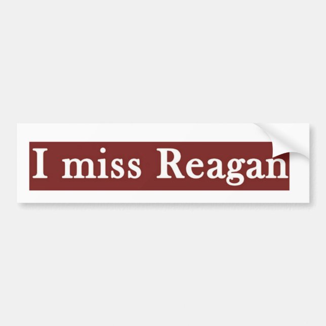 Autocollant De Voiture Reagan "JE MLLE REAGAN' (Devant)