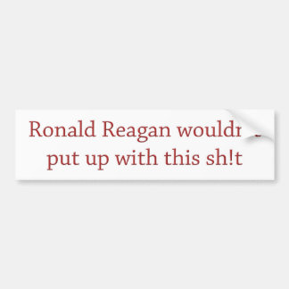Autocollant De Voiture Reagan ne l'accepterait pas