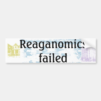 Autocollant De Voiture Reaganomics a échoué