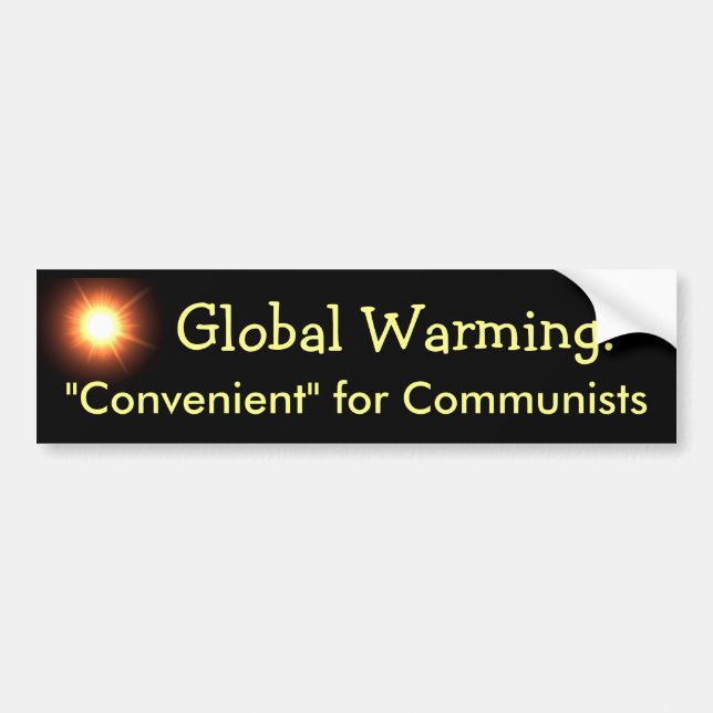 Autocollant De Voiture Réchauffement climatique : Commode pour des (Devant)