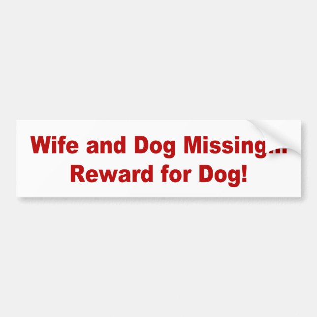 Autocollant De Voiture Récompense pour le chien (Devant)