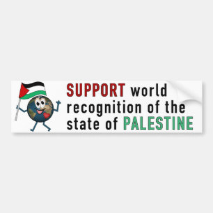 Autocollant De Voiture Reconnaissance mondiale de l'État palestinien
