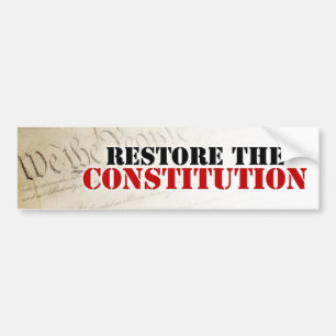Autocollant De Voiture Reconstituez la constitution