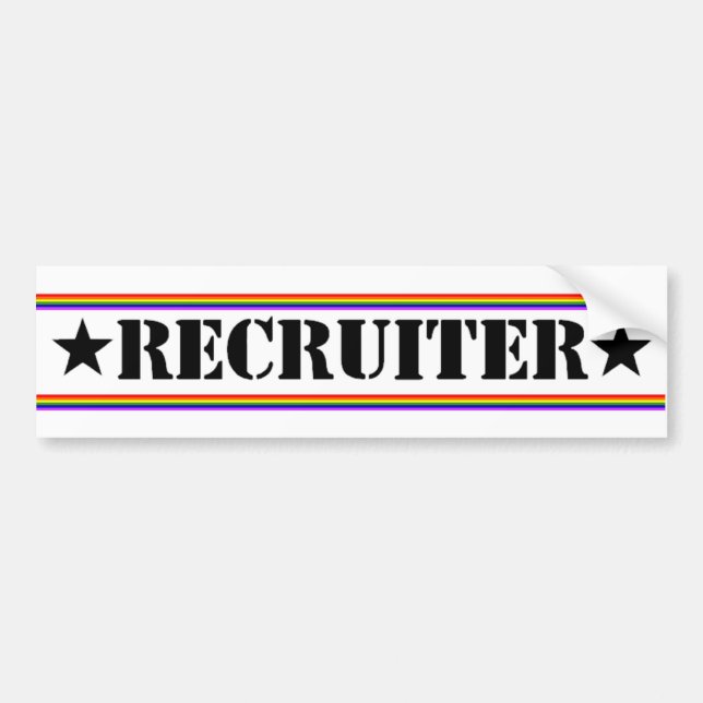 Autocollant De Voiture Recruteur (Devant)