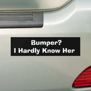 Autocollant De Voiture Rectangle? Je Connais À Peine Son Bumper Sticker,