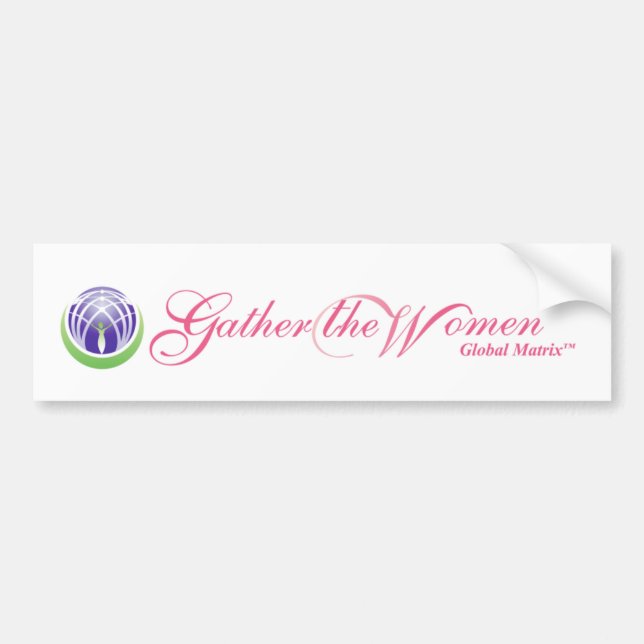 Autocollant De Voiture Recueillez l'adhésif pour pare-chocs de femmes (Devant)