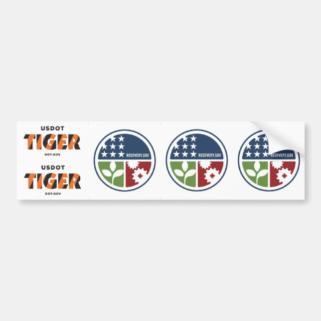 Autocollant De Voiture Récupération de TIGRE d'ARRA/stimulus 2,5" (Devant)