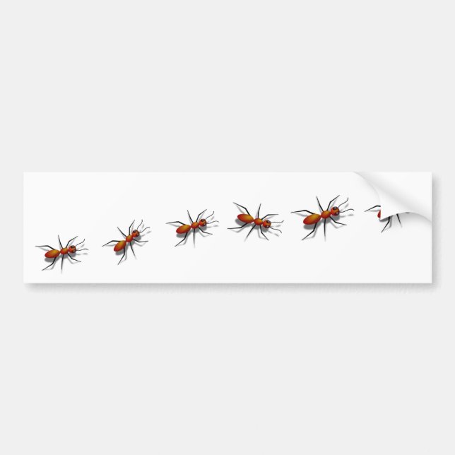 Autocollant De Voiture Red Ants Crawling Sur Votre Voiture (Devant)
