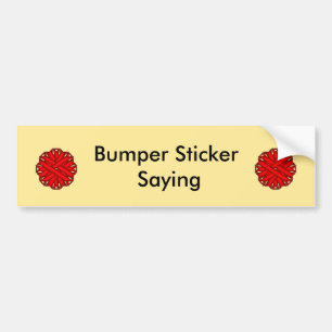 Autocollant De Voiture Red Flower Ribbon by Kenneth Yoncich