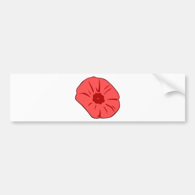 Autocollant De Voiture Red Poppy (Devant)