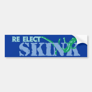 Autocollant De Voiture Réélectionner l'autocollant pare-chocs Skink