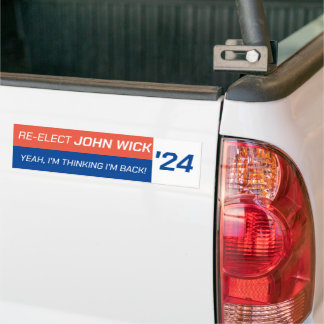 Autocollant De Voiture Réélire John Wick 2024