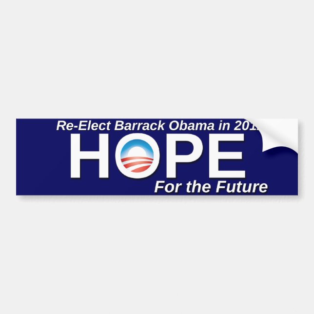 Autocollant De Voiture Réélisez Barack Obama (Devant)