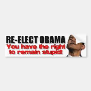 Autocollant De Voiture Réélisez Obama