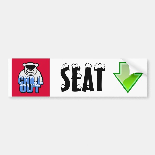 Autocollant De Voiture Refroidissez le signe/autocollant/aimant de flèche (Devant)