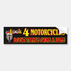 Autocollant De Voiture Regardez 4 motos