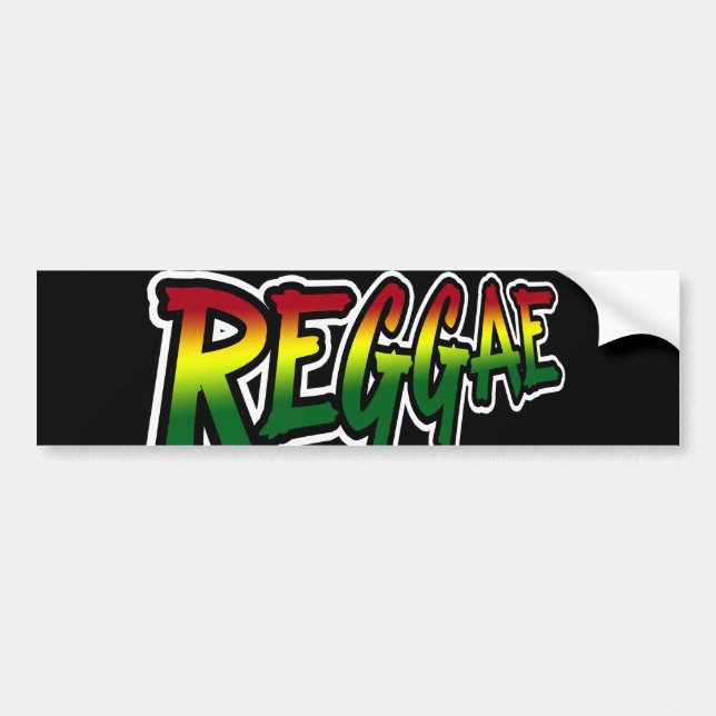 AUTOCOLLANT DE VOITURE REGGAE (Devant)