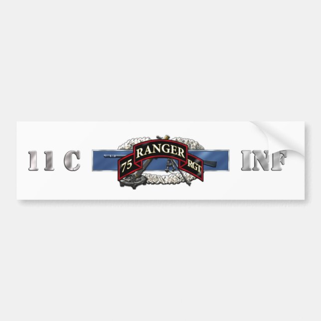 Autocollant De Voiture régiment de Rangers 11C soixante-quinzième (Devant)