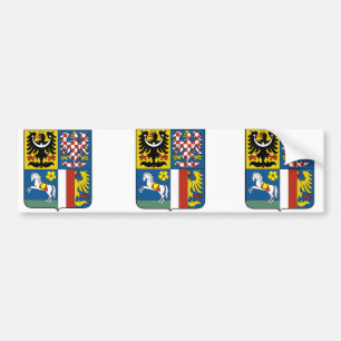 Autocollant De Voiture Région silésienne de Moravian, tchèque