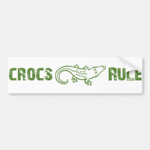 Autocollant De Voiture Règle de Crocs