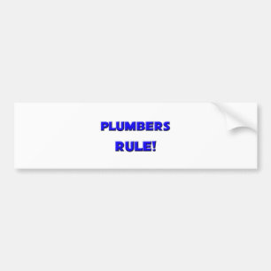 Autocollant De Voiture Règle de plombiers !