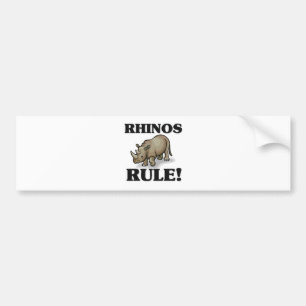 Autocollant De Voiture Règle de RHINOCÉROS !