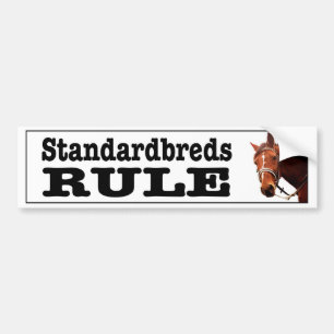 Autocollant De Voiture Règle de Standardbreds pour des amants de cheval
