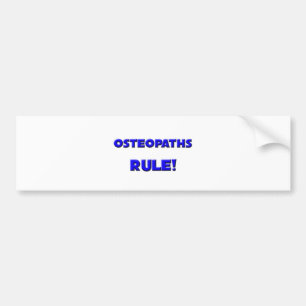 Autocollant De Voiture Règle d'ostéopathes !