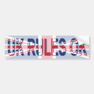 Autocollant De Voiture Règles BRITANNIQUES CORRECT