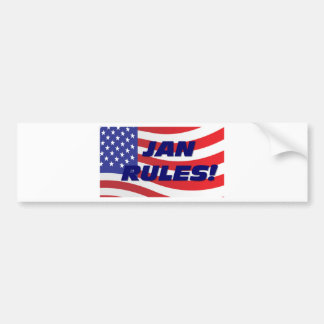 AUTOCOLLANT DE VOITURE RÈGLES DE JANV.