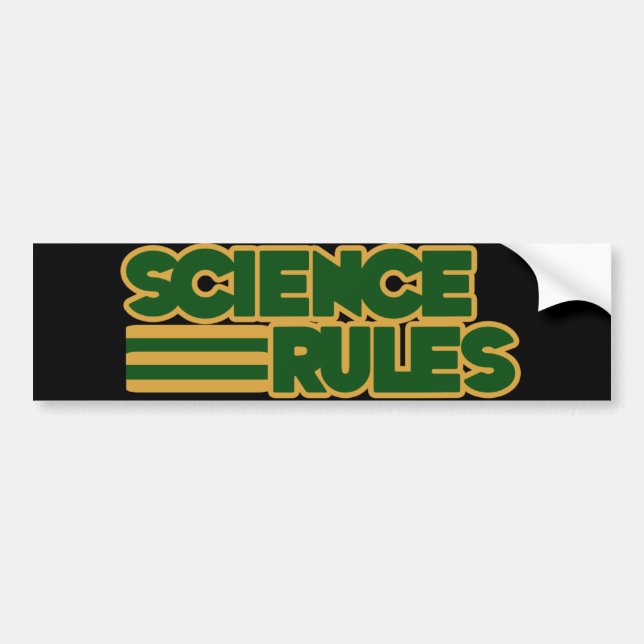 Autocollant De Voiture Règles scientifiques (Devant)