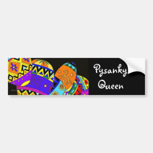 Autocollant De Voiture Reine de Pysanky