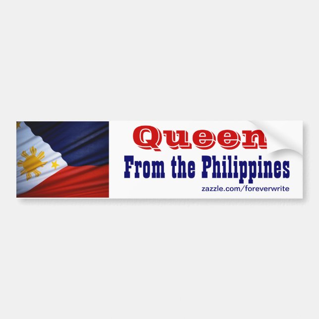 Autocollant De Voiture reine des philippines (Devant)