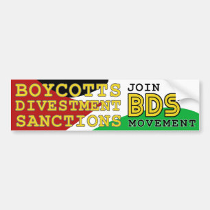 Autocollant De Voiture Rejoignez BDS soutien du mouvement Palestine
