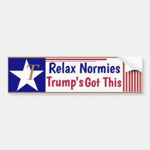 Autocollant De Voiture Relax Normies Trump a ceci !