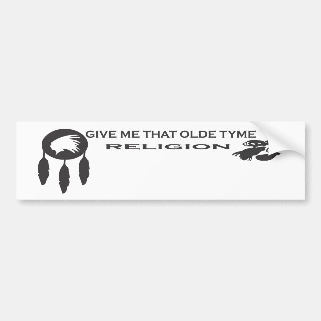 Autocollant De Voiture Religion d'antan de Tyme (Devant)
