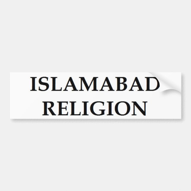 Autocollant De Voiture Religion d'Islamabad (Devant)