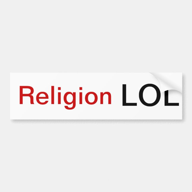 Autocollant De Voiture Religion LOL (Devant)